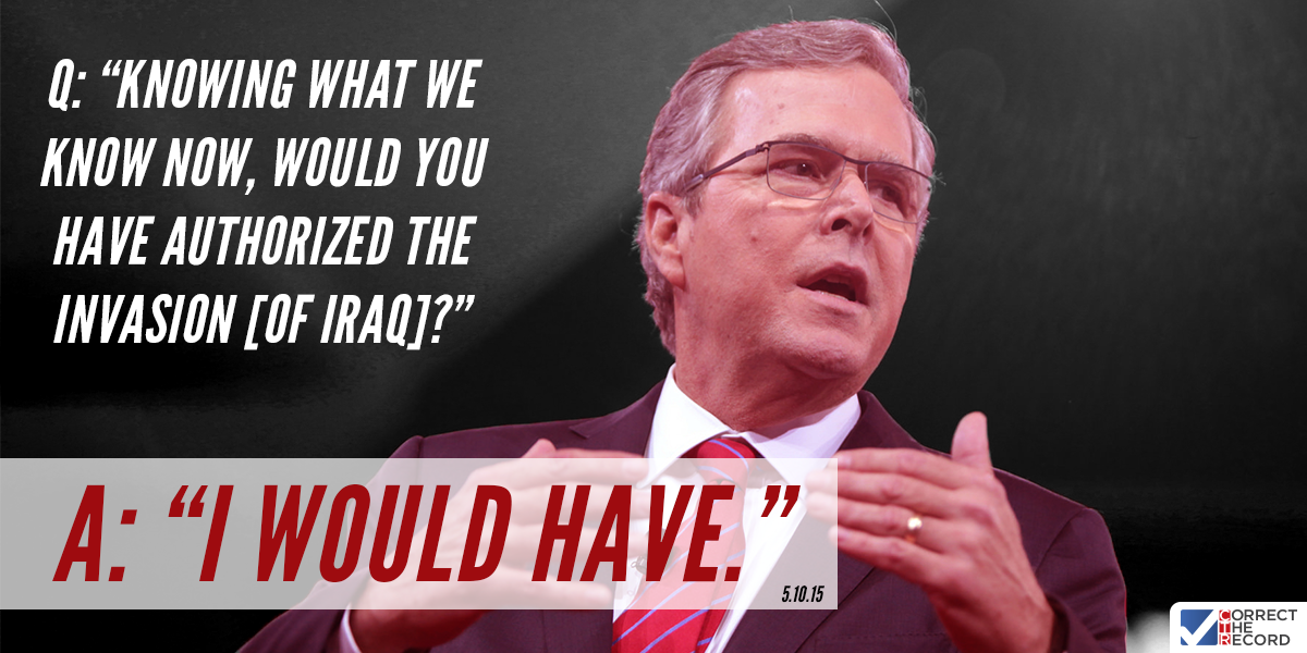 Jeb Bush Iraq