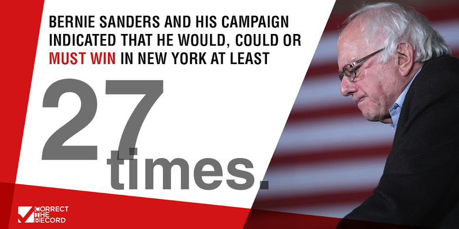 Sanders indicated 27 times