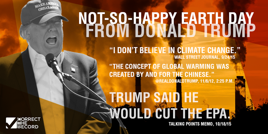 Trump Earth Day