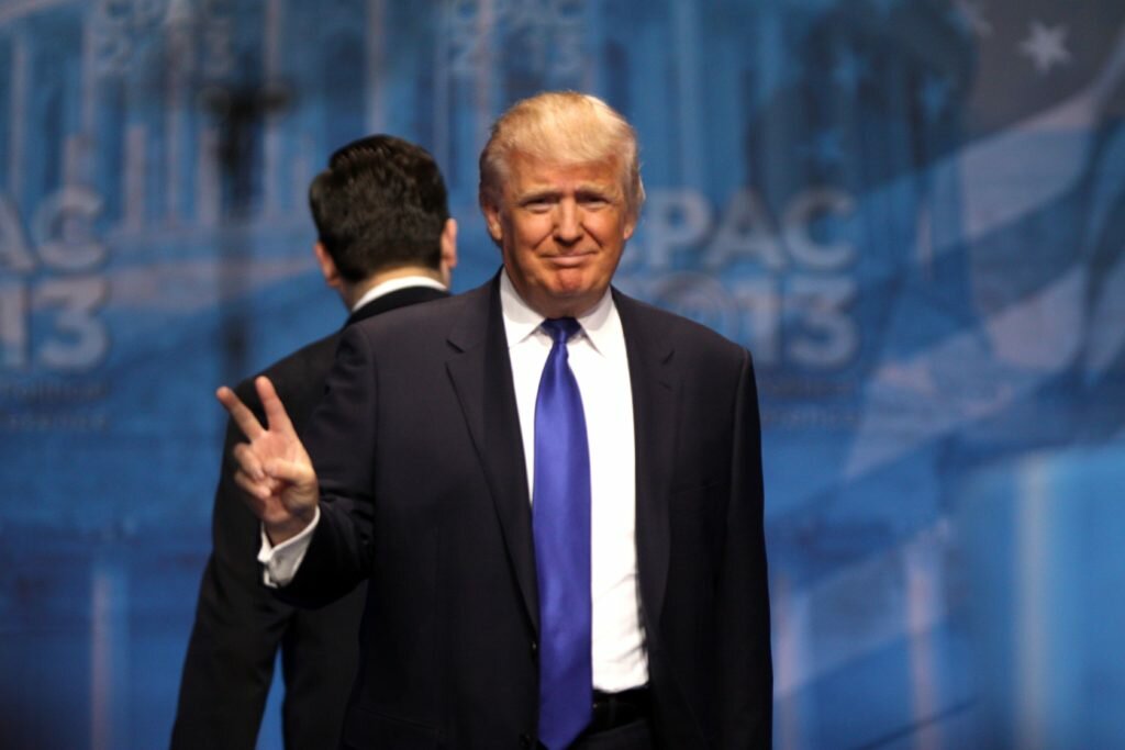 Trump smirk